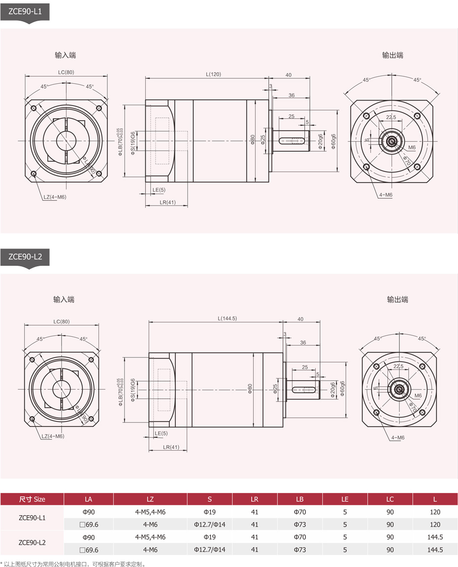 ZCE90经济型行星减速机是由卓创精锐厂家供应的外形尺寸.jpg