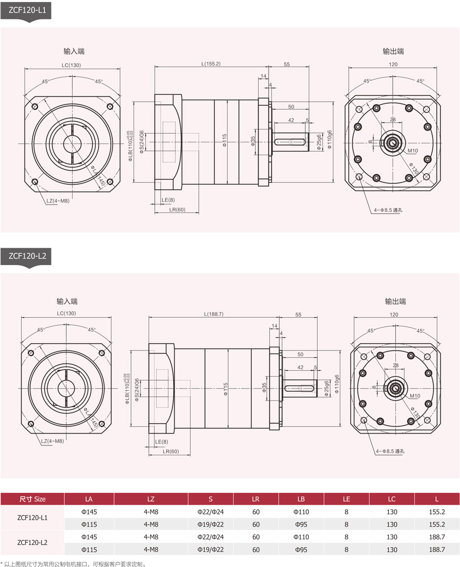 ZCF120经济型行星减速机是由卓创精锐厂家供应的外形尺寸.jpg